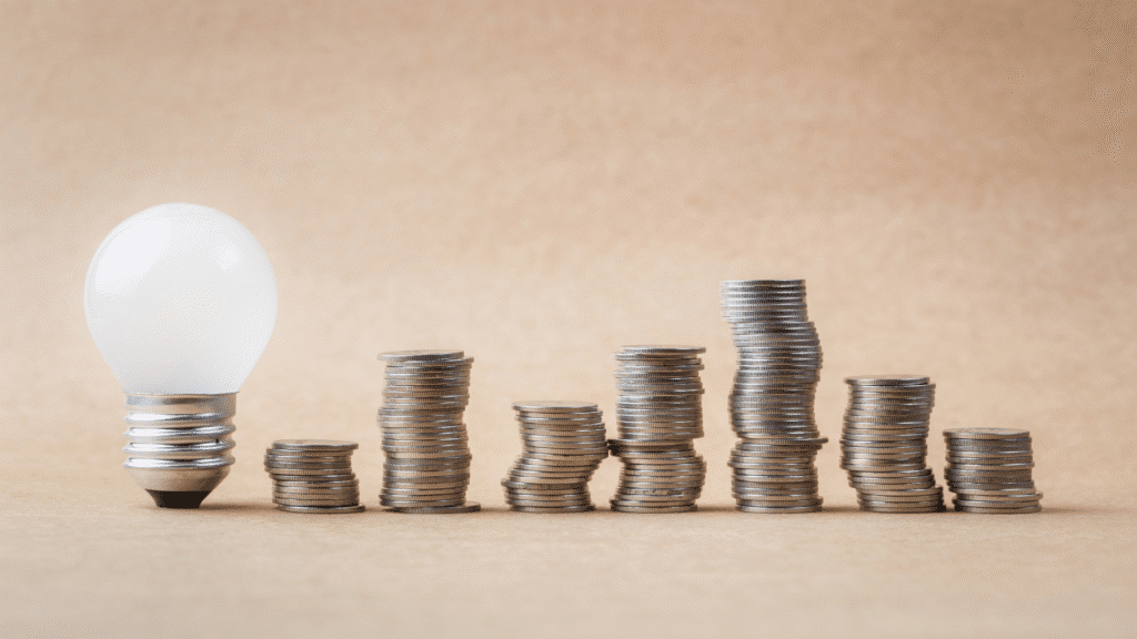 Stacks of coins